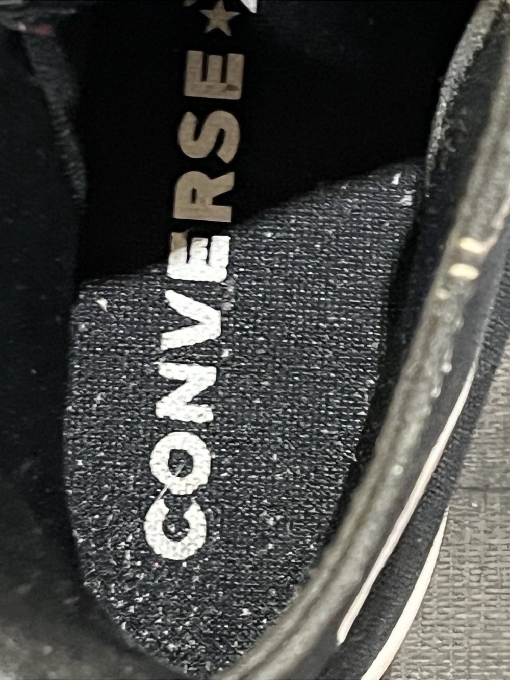 Converse All Star black  high top sneakers platform lugged size 6.5 - Picture 5 of 5